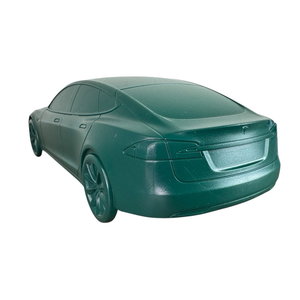 Tesla Model S Plastic Injection Mold Model Car Green - Picture 9 of 11